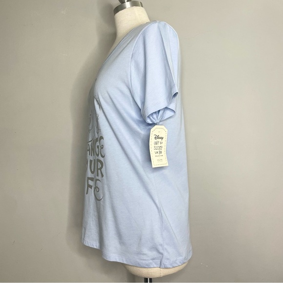 DISNEY PIXAR Off to Sleep We Go Collection Cinderella Short Sleeve Tee T-Shirt - Picture 4 of 7